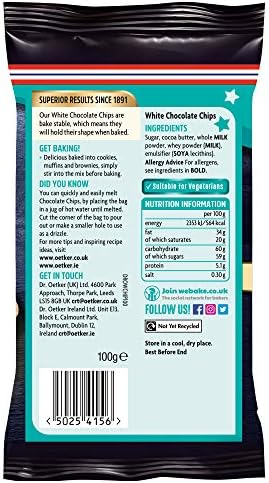 Dr. Oetker White Chocolate Chips (100g)