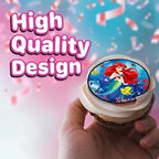 30 x Edible Cupcake Toppers Themed of Little Mermaid Collection of Edible Cake Decorations | Uncut Edible on Icing Sheet