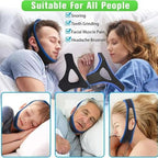Airflow Jaw Strap Veralabs, Veralabs Air Flow Jaw Strap, Airflow Jaw Strap, Adjustable Jaw Strap for Sleeping Close Mouth, Anti Snoring Chin Strap for Women Men Snoring (Red,1 Pcs)