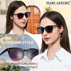 MARE AZZURO Outdoor Reading Sunglasses 2.5+ Women Readers Sunglasses 1.0 1.25 1.5 1.75 2.0 2.25 2.5 2.75 3.0 3.5 4.0 (Purple, 2.50)