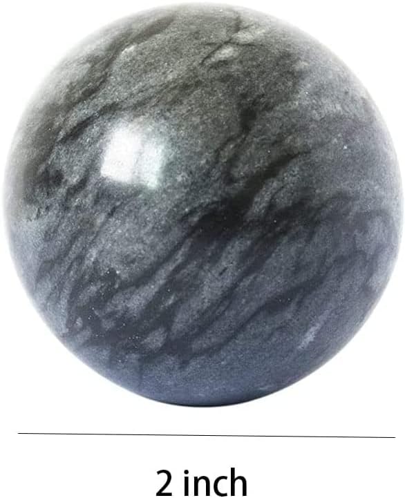 Dark Gray Baoding Ball, Chinese Health Sports Massage Ball, Used for Decompression Hand Exercise Ball (2 inches in Diameter) Boxed