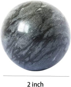 Dark Gray Baoding Ball, Chinese Health Sports Massage Ball, Used for Decompression Hand Exercise Ball (2 inches in Diameter) Boxed