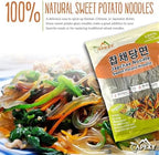 APEXY Sweet Potato Glass Noodles, Japchae Noodles, Korean Vermicelli Pasta, Fat-free and Gluten-free, 100% Sweet Potato Starch, No Additive, No Alum inside, 24oz (680g)