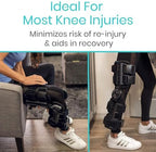 Vive ROM Knee Brace - Hinged Immobilizer for ACL, MCL and PCL Injury - Orthosis Stabilizer for Women and Men - Adjustable Recovery Support for Orthopedic Rehab, Post Op, Meniscus Tear, Right, Left Leg