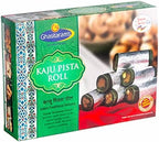GHASITARAM'S Kaju Pista Roll, Indian mithai, Traditional Indian Sweets(400g) Diwali Gift Box