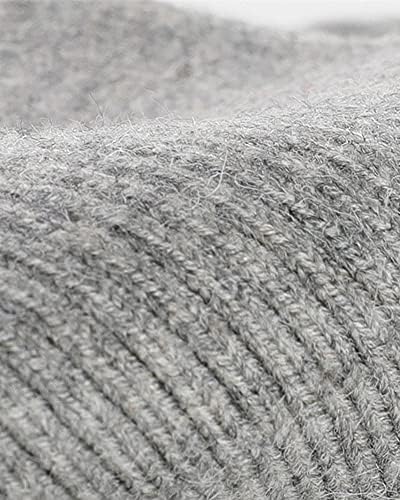 Knee Warmers for Pain Relief, Thermal Knee Brace for Senior Sleeping, Stretchy Knitted Leg Sleeve Wrap