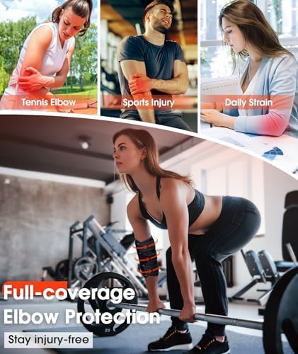 Elbow Brace for Cubital Tunnel & Ulnar Nerve Support – Adjustable Night Splint for Tennis Elbow, Tendonitis & Nerve Pain – Comfortable Elbow Stabilizer for Men & Women Fit Most