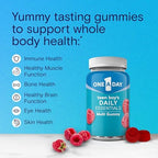 One A Day Teen Boy’s Daily Essentials Multivitamin Gummies, Teen Boy Vitamins with Vitamin C, Vitamin D, Bone Health, Immune Health, Raspberry Natural Flavor, 120 Gummies