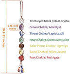 Handmade Crystal Window Car Hanging Ornaments 7 Chakra Home Decoration Feng Shui Ornament Yoga Meditation Car Decoration Tumbled Palm Stones Christmas Decorations Ornaments