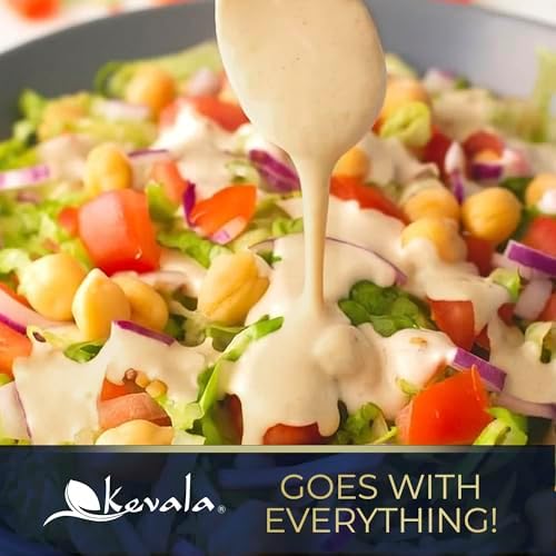 Kevala Organic Sesame Tahini – USDA Organic, Non‑GMO Project Verified & Kosher Certified | (16 Oz (Pack of 5))