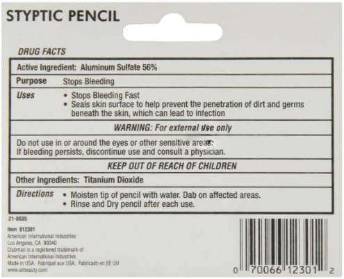 Styptic Pencil Small, 0.25 Ounce