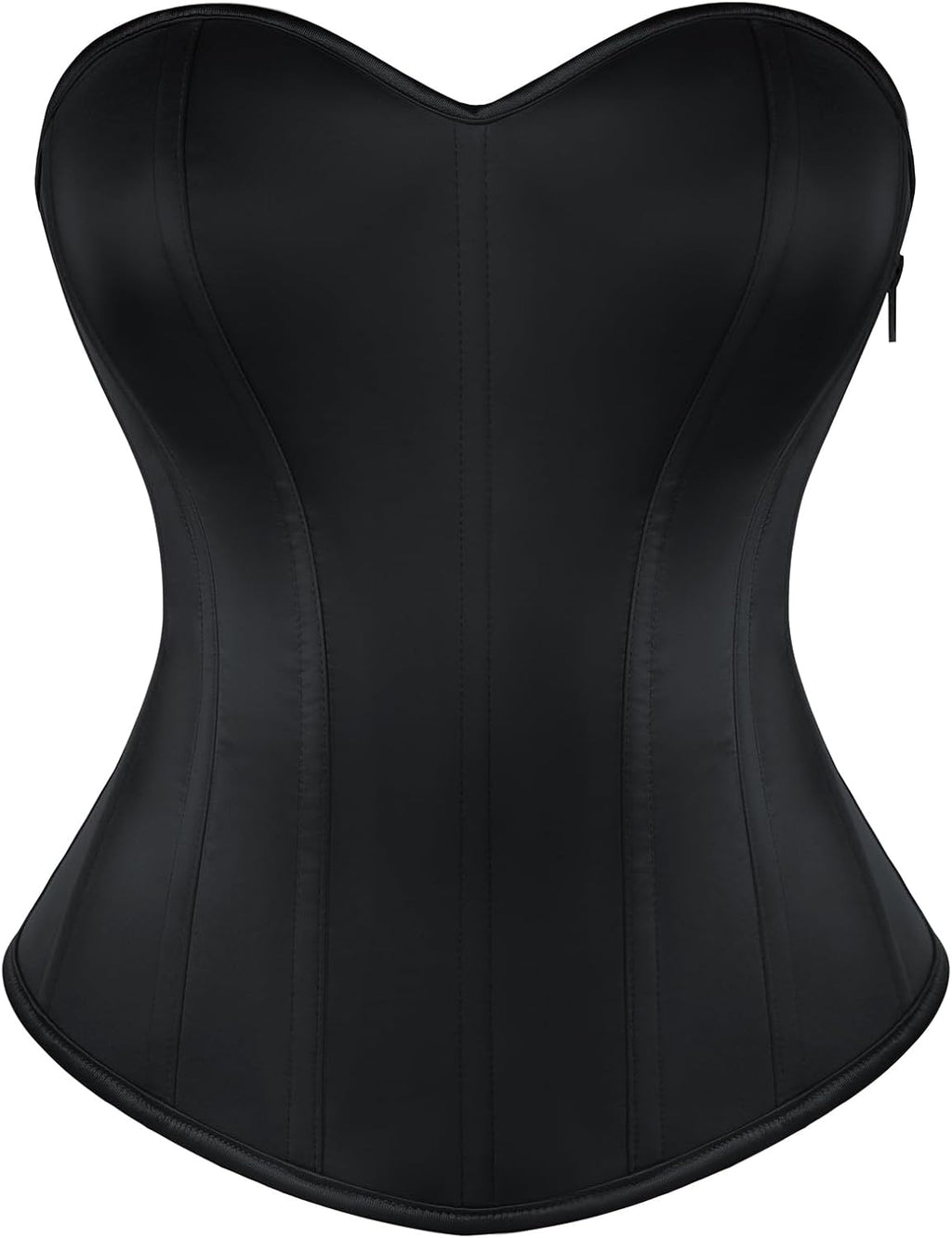 Scarlet Darkness Women's Strapless Corset Top Bustier, Fishboned Waist Cincher, Sweetheart Neckline, for Daily & Parties