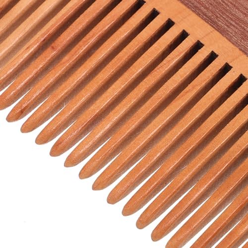 DOITOOL Beard Comb and Facial Hair Brush for Men, Pocket-sized Wooden Styling Comb with Scalp Massage Function, Portable Grooming Tool for Beard and Mustache Care, Travel-friendly