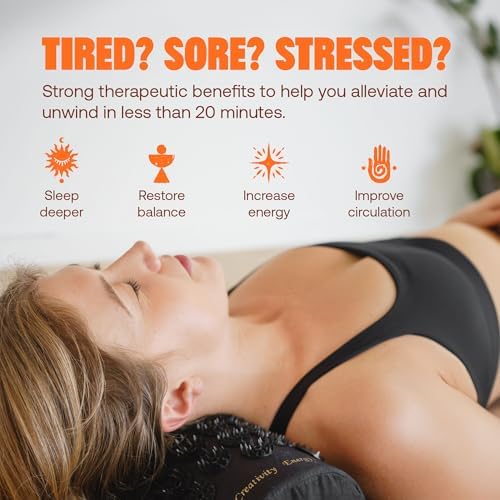 ShaktiMat Acupressure Pillow for Relaxation, Massage Neck Muscles, Relieve Stress & Tension, Similar to Acupuncture, No Needles Required