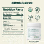 Jade Leaf Matcha Organic Ceremonial Grade Matcha Green Tea Powder - Barista Blend - 100% Pure Japanese First Harvest Green Tea for Lattes from Uji and Kagoshima, 30g / 1.06 Ounce (Pack of 1)