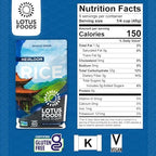 Lotus Foods Heirloom Forbidden Rice - Black Rice, Purple Rice, Black Rice Bulk, Gluten Free Heirloom Rice, Whole Grain, Non GMO, Vegan - 15 Oz Bag (Pack of 1)