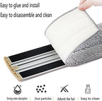 18 Inch Microfiber Floor mop Pads 6 Pack Microfiber Mop Replacement Heads for Wet Dry Mops Premium Floor Cleaning Pads Reusable Best Home Cleaning mops dust Hardwood Tile Kitchen