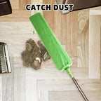 Retractable Gap Dust Cleaner Under Appliance Cleaning Tool, Bafezoze Flat Duster for Under Refrigerator Fridge Stove Couch Bed, Skinny Thin Duster for Tight Spaces