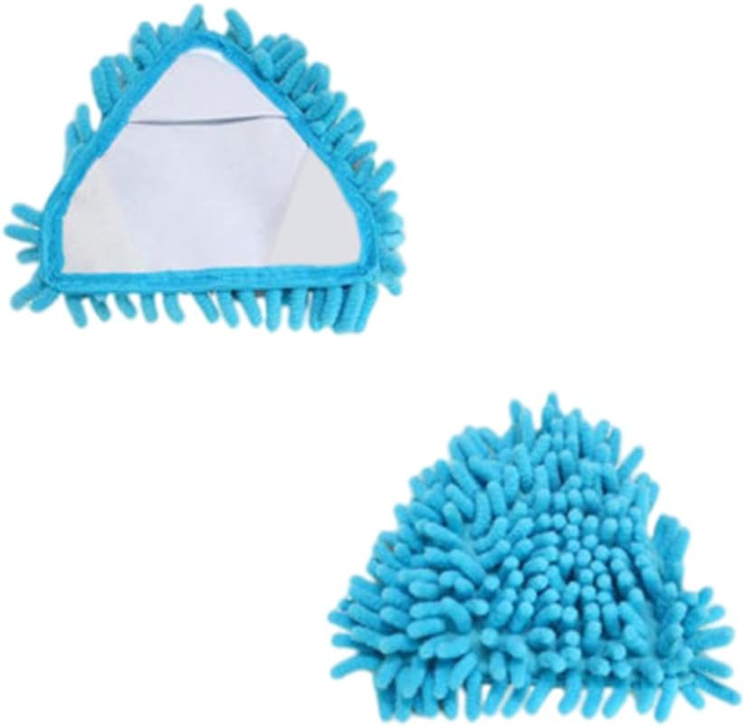 Triangle Mop Brush Head, Triangle Mop Head Absorbent Microfiber Chenille Brush Replacement Cleaning Tool 2PCS