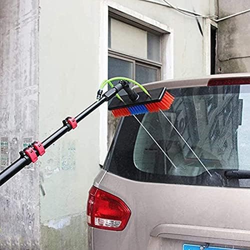 Window Cleaning Pole Telescopic Window Cleaner Brush Water Fed Truck Washing Brush Cleaning Tools Suitable for Photovoltaic Panel,Conservatory Roof,3.6m/12FT