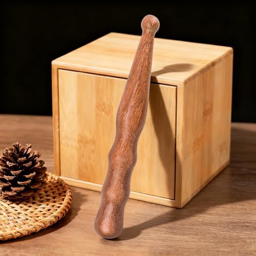Sandalwood Acupoint Massage Pen, 1Pcs Wooden Acupressure Stick Reflexology Tool for Deep Tissue, Meridian Massage Tool for Body, Hand and Foot
