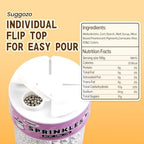 Silver Pearl Sugar Sprinkles, Edible Silver Ball Pearls for Cake Decorating, Cake Decorations, Cupcake Toppers, Wedding Party Birthday Supplies, 110g/3.88oz (4 Sizes Mix)