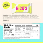NICK'S Keto Chocolate Mini Candy Bars – Coconut, No Added Sugar, Low Carb Snack, 140 Calories, Gluten-Free Sweets – 18-Pack (15g Each)