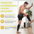 KEKING Calf Compression Sleeves for Men & Women (20-30 mmHg), Graduated Leg Compression Sleeve for Shin Splints, Varicose Veins, Calf Pain Relief, Running, Cycling, Nursing, Travel - Calf Support
