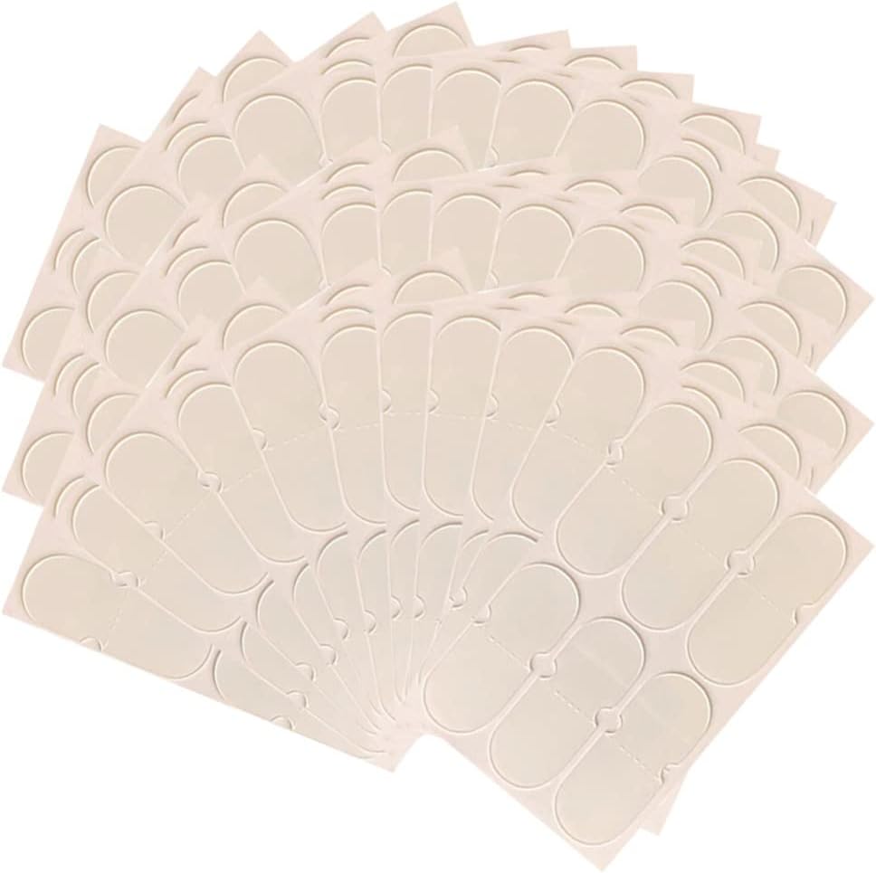 KALLORY 60pcs Ear Tape Correction Stickers Behind Ear Corrector Cosmetic Ear Patch to Creat V-Shaped Face Transparent Ear Clean