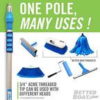 Extension Pole, Telescoping Rod, 3.5-6 ft Extendable Deck Brush Handle, Boat Hook, Painter’s Stick, 3/4" Universal End, Twist Lock, for Paint Rollers, Mops, and Long Reach Tasks