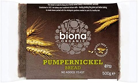 Biona Organic Pumpernickel Bread (500g) - Pack of 2
