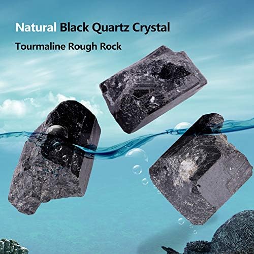 1 Pcs Black Stone, Set, s Bulk, Quartz Tourmne for Home Decoration.