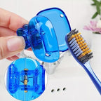 4 Pack Travel Toothbrush Head Covers Toothbrush Protector Cap Brush Pod Case Protective Portable Plastic Clip for Household Travel, Camping, Bathroom, School, Business