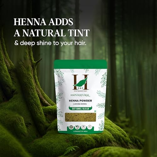 H&C 100% Pure Neutral Henna Powder/Colorless Henna/Senna Powder/Cassia Obovata (227g / (1/2 lb) / 8 ounces) For conditioning your hair without coloring.