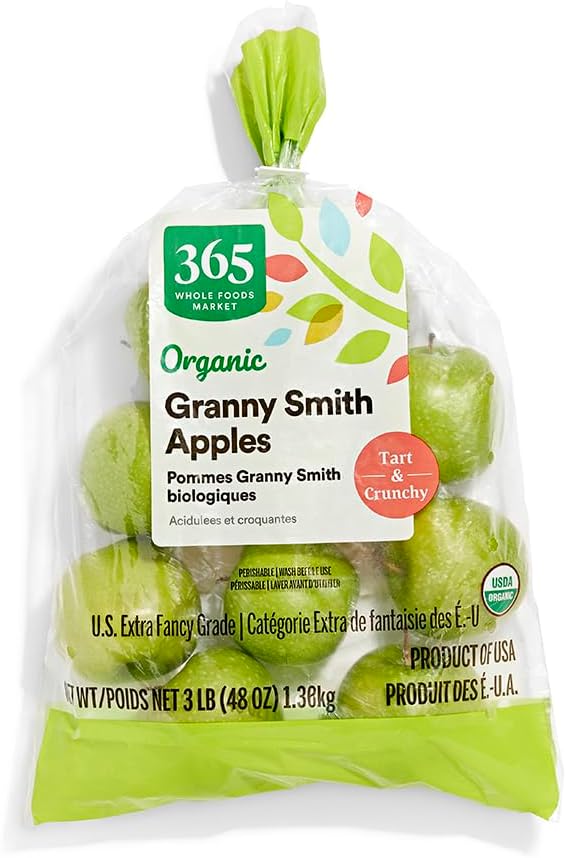 Granny Smith Apples, Organic, 3 lb Bag (Washington)