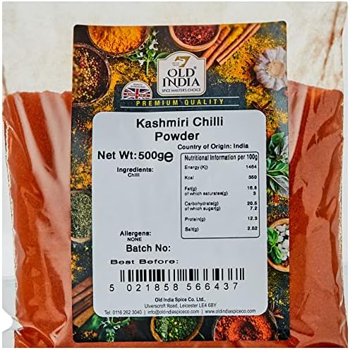 Old India Kashmiri Chilli Powder 500 g