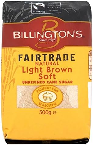 Billington's Fairtrade Natural Light Brown Soft Sugar 500G