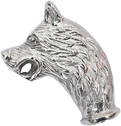 Humaira Nautical Wolf Head Brass Handle Walking Stick Design Vintage Victorian Walking Stick