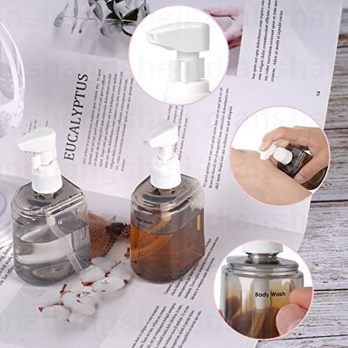 Yamadura Travel bottles for Toiletries, TSA Approved Travel Containers, Refillable, Portable, Spray Bottles and Pump Bottles with Labels for Creams, Perfumes and Shampoos (Pink)