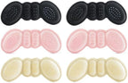 1Pair/3Pair/6Pair Heel Pads Self-Adhesive Cushion Protectors for Women,Anti-Chafing Foot Protectors for High Heels Shoes (2 Black+2 Pink+2 Beige)