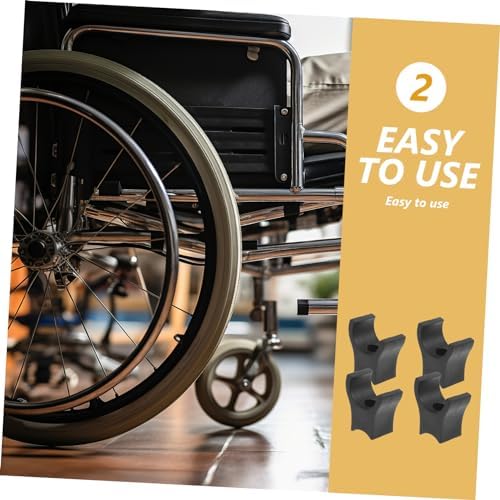 Healeved 4Pcs Universal Wheelchair Support Blocks Sturdy Replacement Parts for Wheelchair Seat Rail Guide Compatible Models