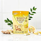 Prince Of Peace Ginger Chews With Lemon, 4 oz. – Candied Ginger – Lemon Candy – Lemon Ginger Chews – Natural Candy – Ginger Candy for Nausea
