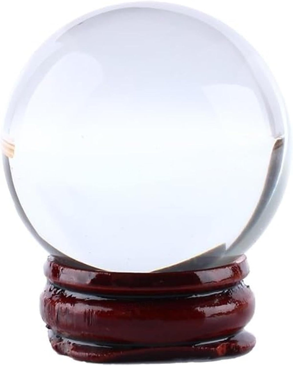 NIBHZ Clear Crystal Ball Asian Rare Natural Quartz Clear Magic Crystal Ball Sphere with Stand Base,White Crystal ball-150mm