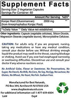 Best Naturals Konjac Root 2000mg, 180 Count
