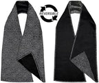 Adult Bib Dining Scarf Reversible Black