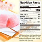 YAMASAN KYOTO UJI Japanese Sakura Mochi Candies, Real Traditional Cherry blossom Rice Cakes, 300g/10.58oz, Japanese Snacks, Japanese Candy, Individually Wrapped
