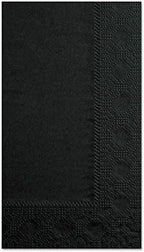 Hoffmaster 180513 Dinner Napkin, Regal Embossed Border, 2 Ply, 1/8 Fold, 15" x 17" Unfolded (4.25" x 7.5" Folded), (Case of 1,000) , Black