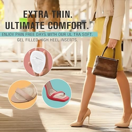 6 Pairs Heel Pads for Women - Non-Slip & Pain-Relief, Breathable Heel Grips & Cushioned Inserts for Loose Shoes/High Heels/Boots, Fits Most Footwear