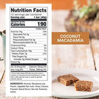 Prolon Fasting Bars | 5g Protein, 7g Fiber | Keto-Friendly, Gluten-Free, Dairy-Free, Plant-Based | Nutrition for Intermittent Fasting | Formulated to Not Break Your Fast | Coconut Macadamia Nut (12 Count)