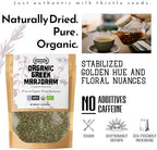 APSOGO Organic Marjoram 1.76oz - Greek Dried Marjoram Leaves - Origanum Majorana - Organic Marjoram Spice for Cooking, Seasoning & Tea - Resealable Pouch